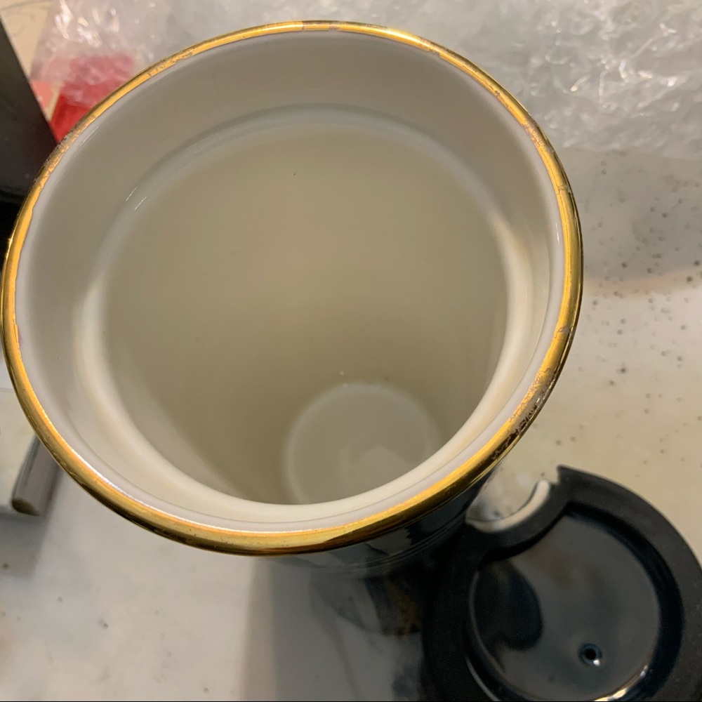 STARBUCKS NAVY RARE CERAMIC TRAVEL Mug 2015 - Picture 6 of 8